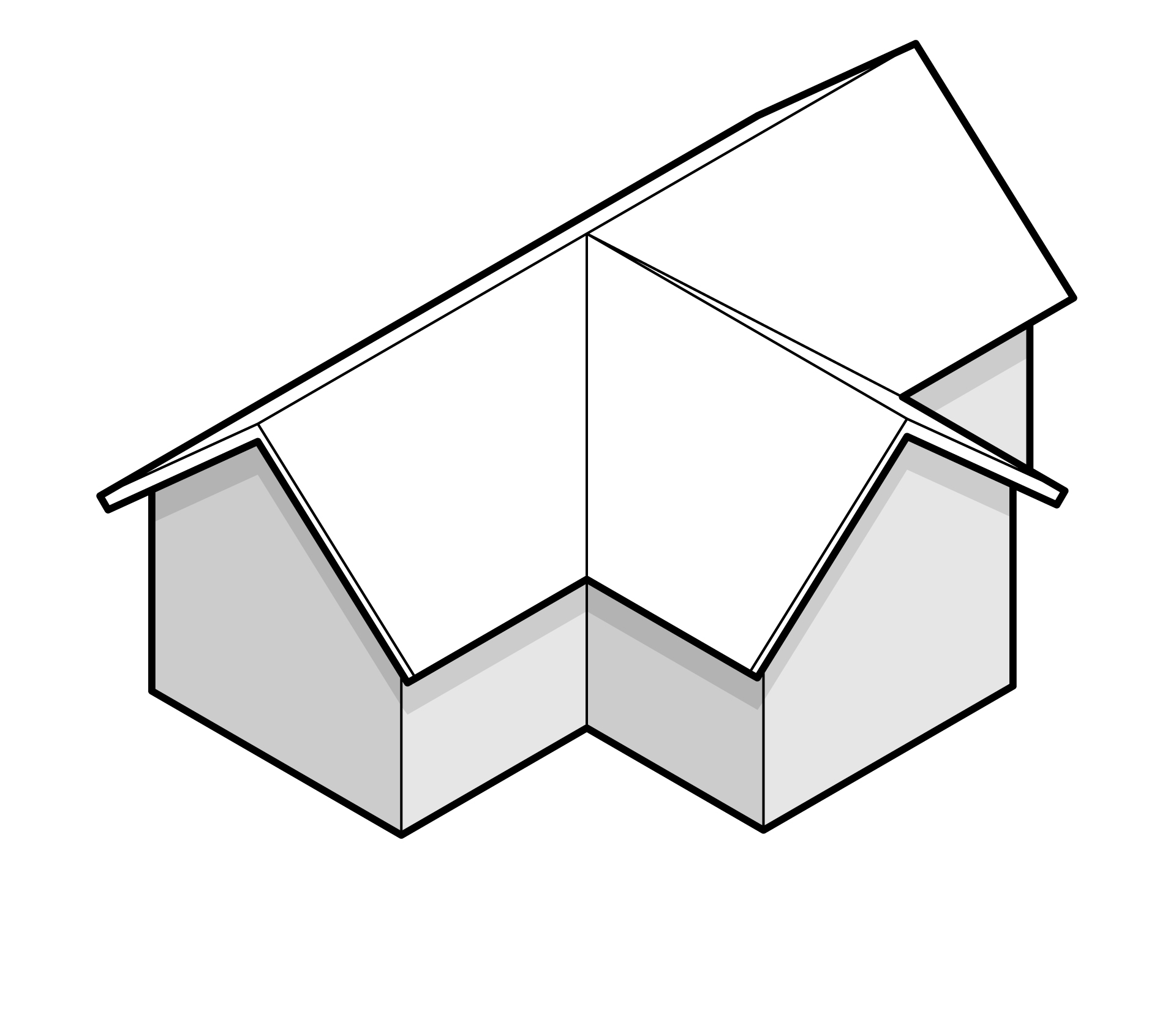 Cross Gable Roof